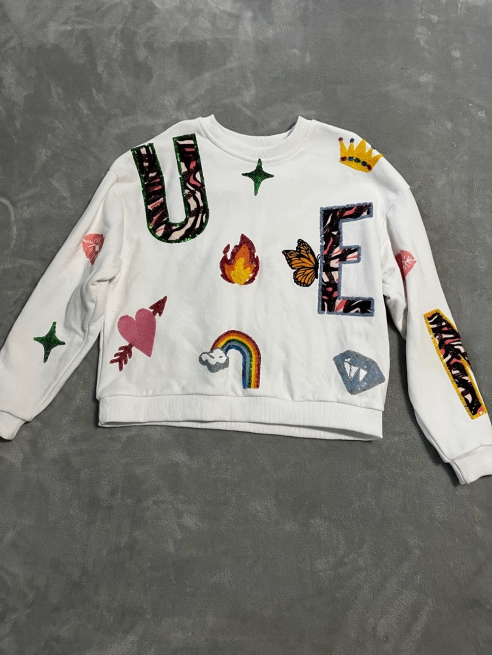 QUEEN OF SPARKLES Kids Sweatshirt
